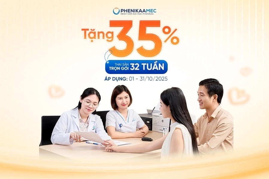 Tháng 10 rực rỡ: PhenikaaMec ưu đãi giảm giá 35% gói thai sản 32 tuần 